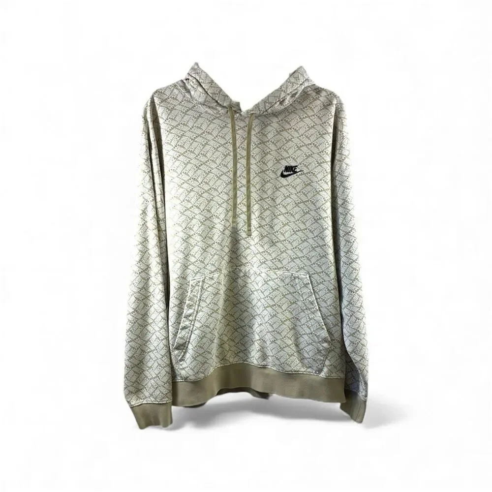 Nike Oversize Pullover Hoodie in Beige Size XL